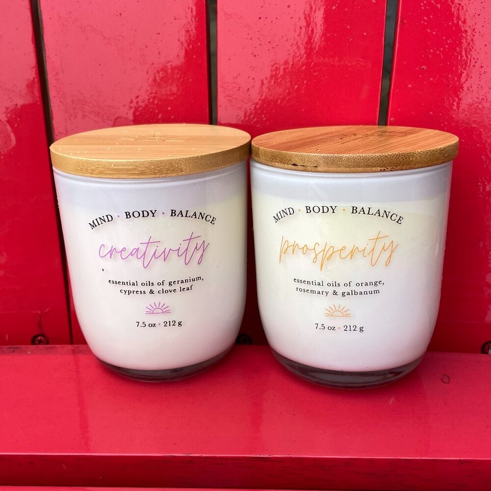 Studio Oh! Scented Candle Set of 2 Aromatherapy – Prosperity & Creativity